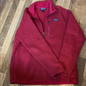 Patagonia Men's Zip-Up Sweater in Rich Red